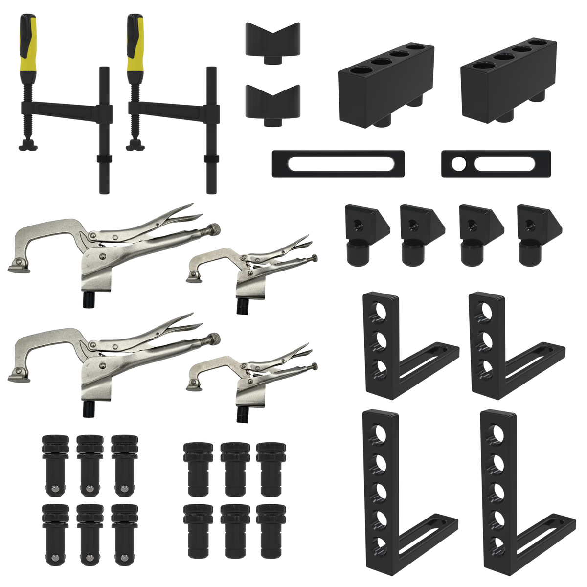 Premium 32 Piece Welding Fixture Kit - Inch (16mm) - Thomson Tool Systems Inc.
